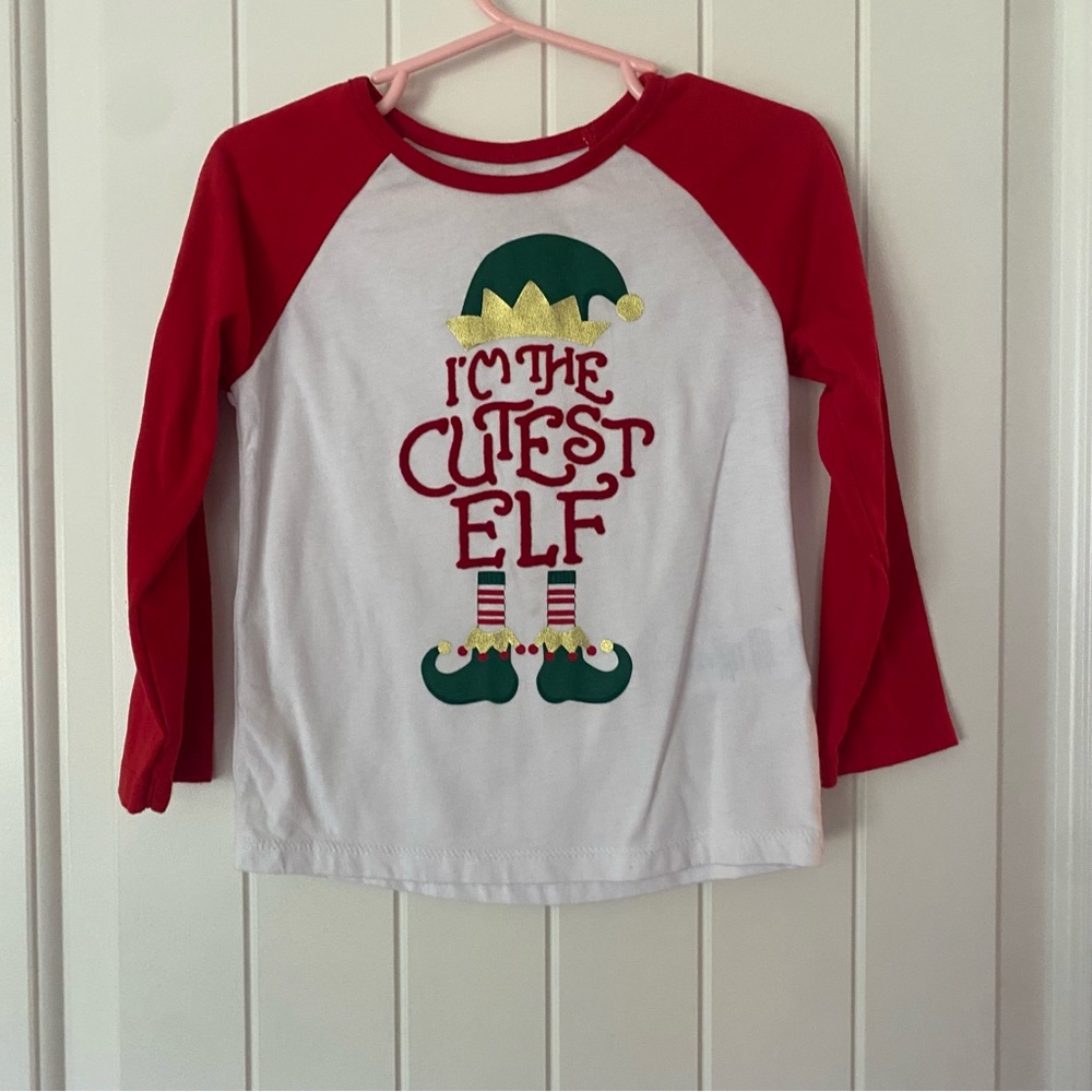 Holiday Time toddler “I’m the cutest elf” Christmas tee
